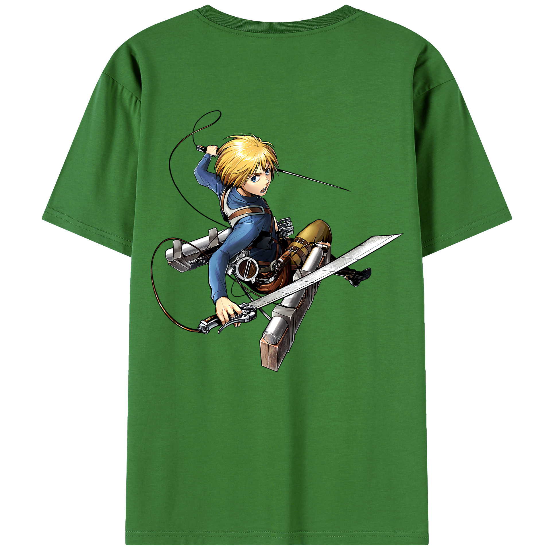 （画像用） 進撃の巨人 アルミン·アルレルト Attack on Titan Armin Arlert レディース半袖Tシャツ(バックプリント)